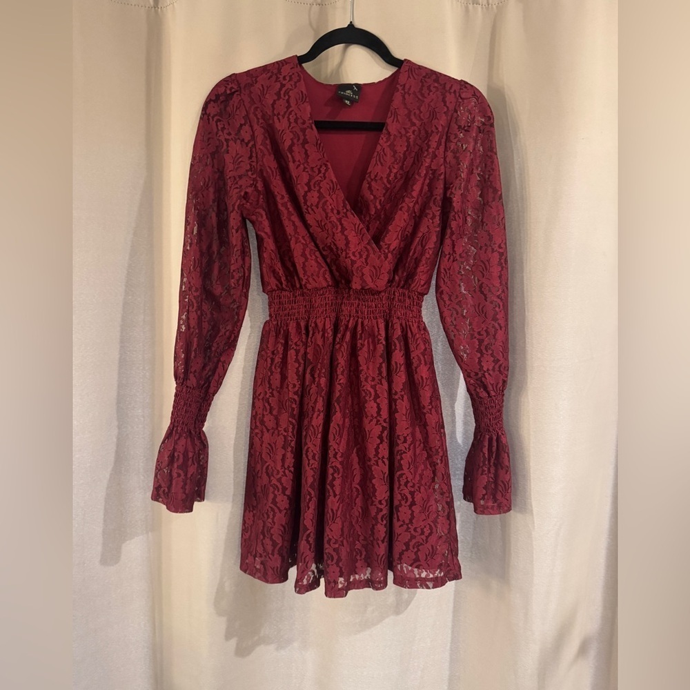 Women’s Disney Princess Lace Burgundy Dress